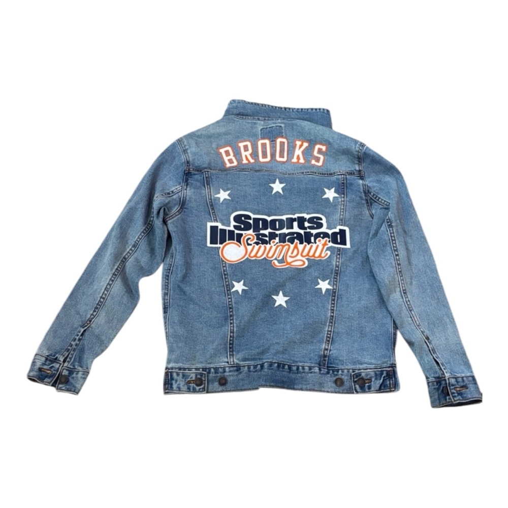 BRODENIM classic denim jacket Brooks sports illustrated swimsuit ONE OF A KIND